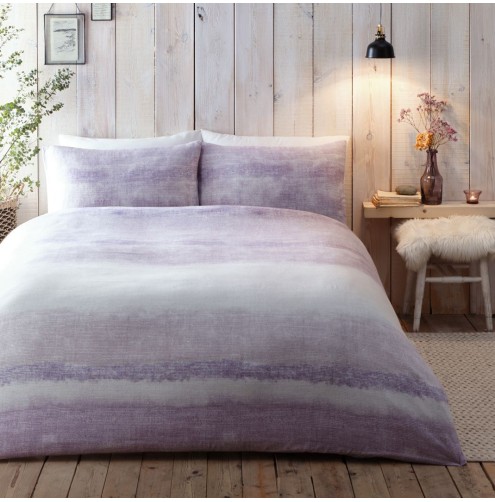 Anson Duvet Cover Set Mauve