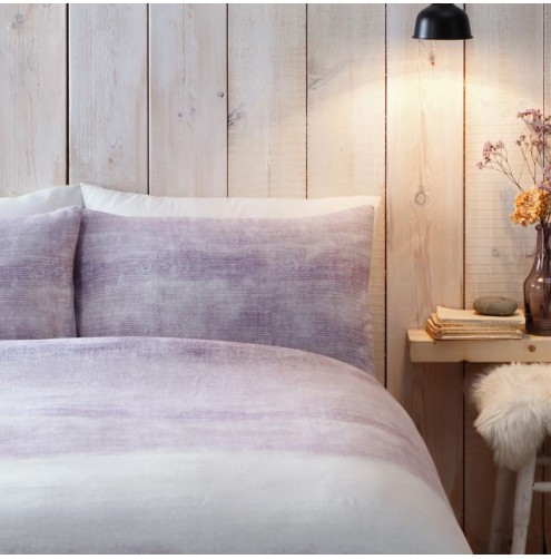 Anson Duvet Cover Set Mauve