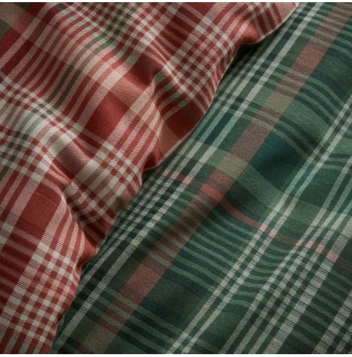 Bennet Check Duvet Cover Set Green
