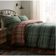 Bennet Check Duvet Cover Set Green