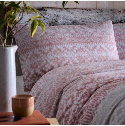 Bergen Duvet Cover Set Terracotta Bergen Duvet Cover Set Terracotta