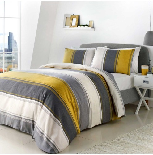 Betley Duvet Cover set Ochre