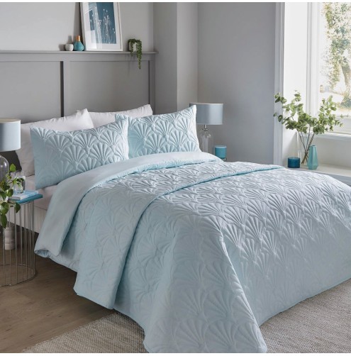 Cavali Duvet Cover Set Duck Egg