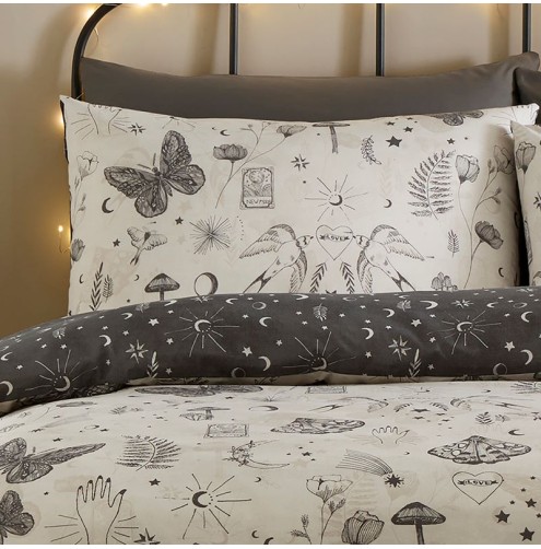 Celeste Duvet Cover Set Grey