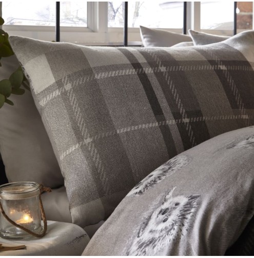 Colville Check Duvet Cover Set Grey