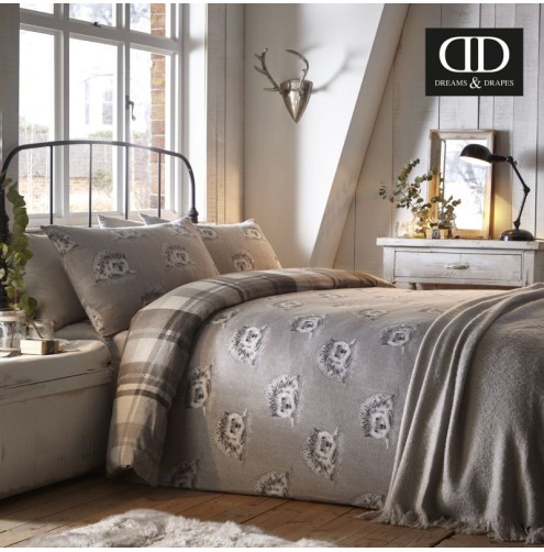 Colville Check Duvet Cover Set Grey