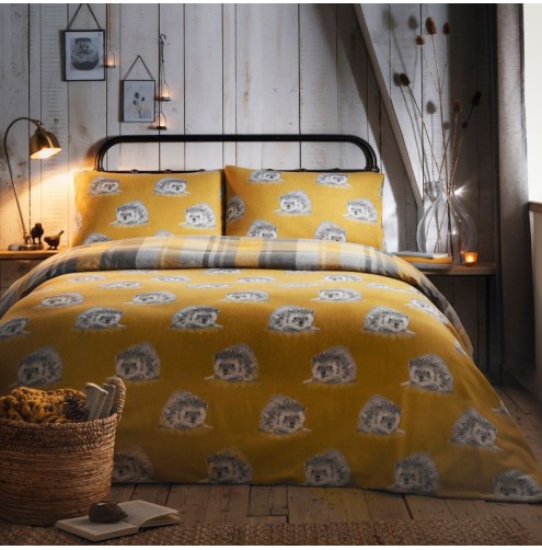 Colville Check Duvet Cover Set Ochre