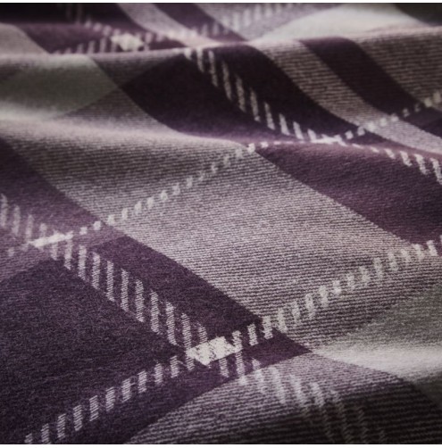 Colville Check Duvet Cover Set Plum