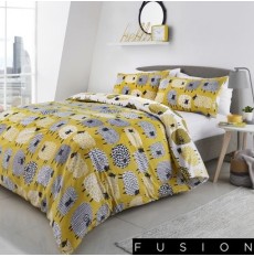 Dotty Sheep Duvet Cover Set Ochre