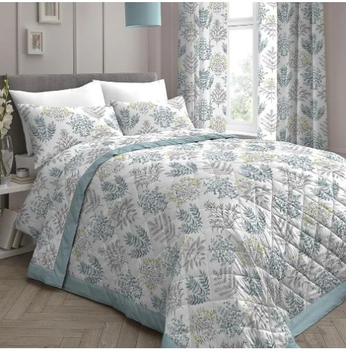 Emily Bedspread 229cm x 195cm Duck Egg Emily Bedspread 229cm x 195cm Duck Egg