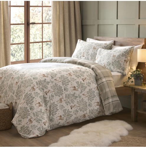 Forest Animals Duvet Cover Set Natural