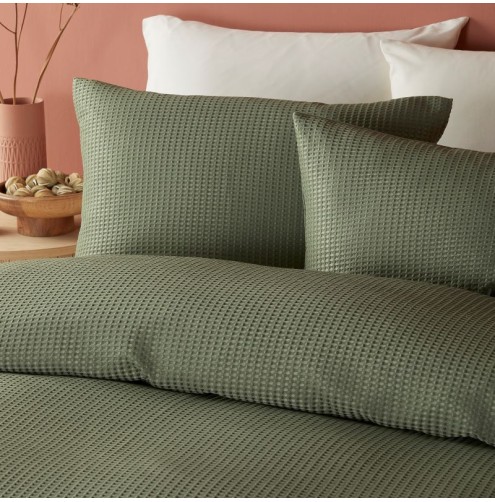 Lindly Duvet Cover Set Dark Green