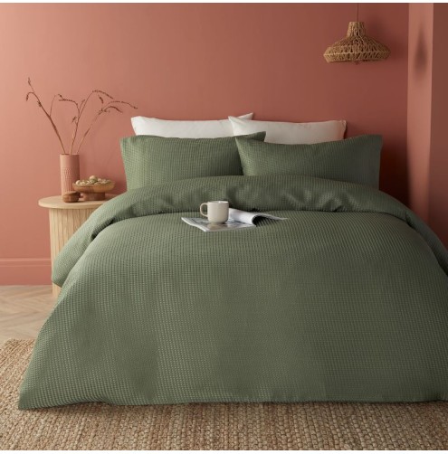 Lindly Duvet Cover Set Dark Green