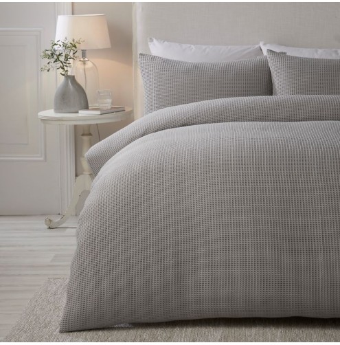 Lindly Duvet Cover Set Silver