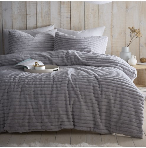 Morritz Duvet Cover Set Grey