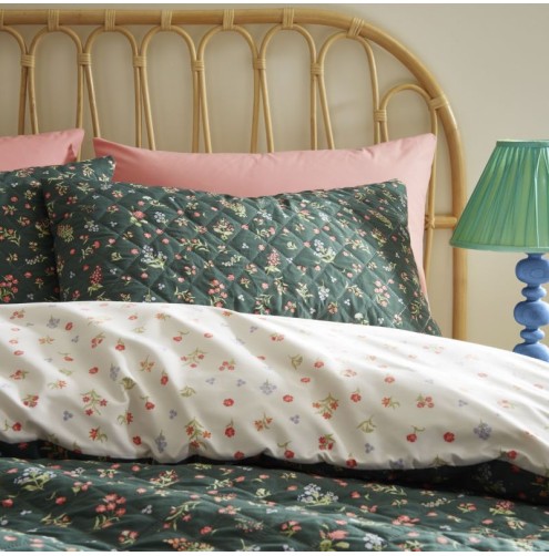 Nelly Duvet Cover Set Green