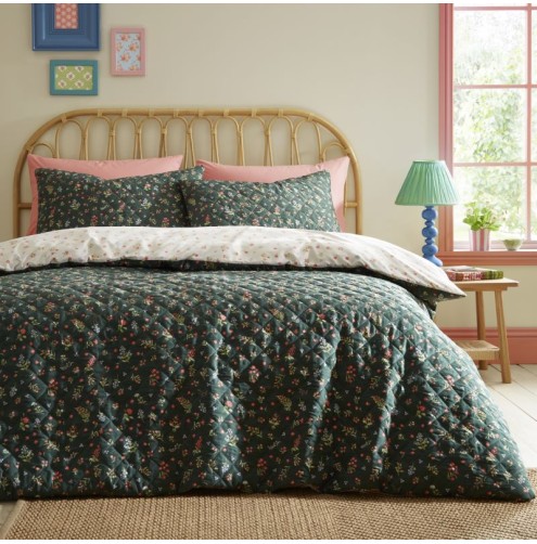 Nelly Duvet Cover Set Green