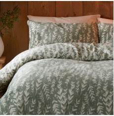 Winter Foliage Duvet Cover Set Green