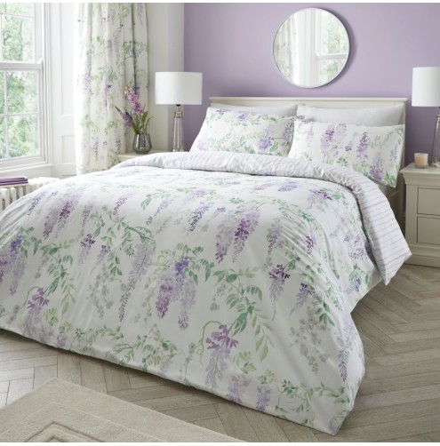 Wisteria Duvet Cover Set Lilac
