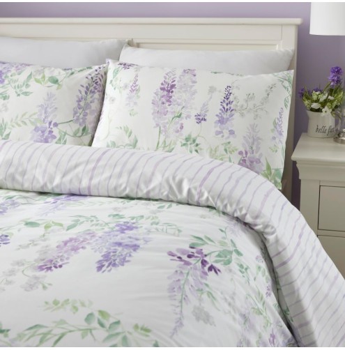Wisteria Duvet Cover Set Lilac