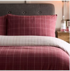 Wynn Duvet Cover Set Burgundy