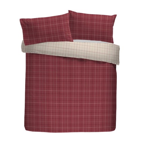 Wynn Duvet Cover Set Burgundy