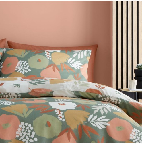 Yasmin Duvet Cover Set Green