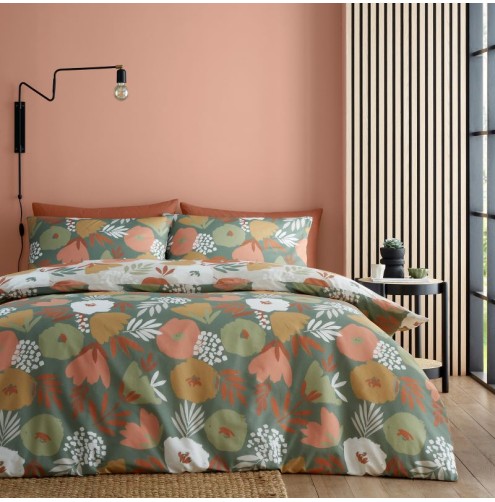 Yasmin Duvet Cover Set Green