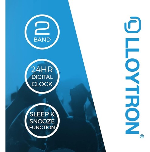 Lloytron 'Daybreak' Alarm Clock Radio - Black