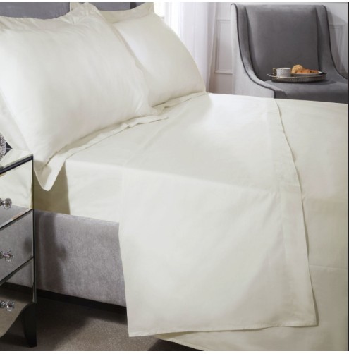 Egyptian 200 Thread Fitted Sheets – Cream