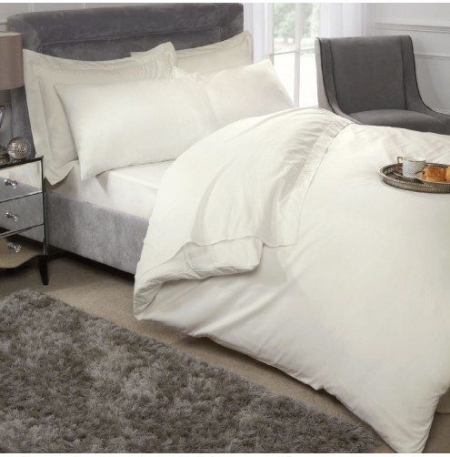 Egyptian Cotton 200 Thread Duvet Cover - Cream