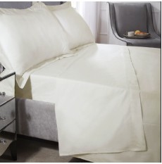Egyptian Cotton 200 Thread Flat Sheet - Cream