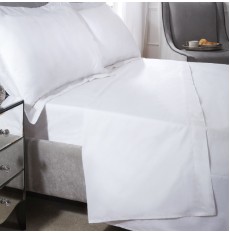 Egyptian Cotton 200 Thread Flat Sheet - White