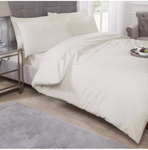 Pastel Percale Duvet Cover Sets – Cream