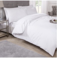 Pastel Percale Duvet Cover Sets – White