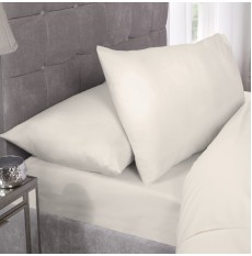 Pastel Percale Fitted Sheets – Cream