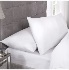 Pastel Percale Fitted Sheets – White