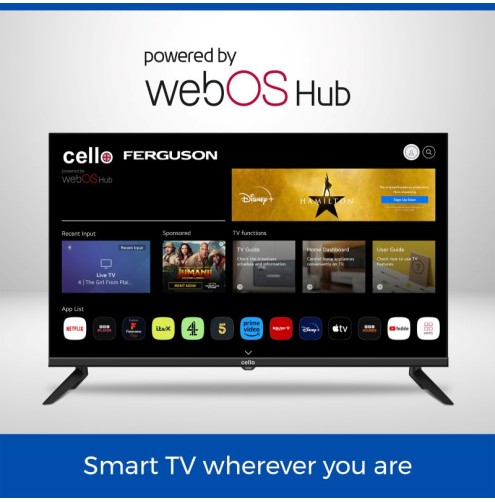 Cello 32″ Smart TV, Freeview Play & Frameless Bezel