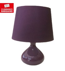 13" Table Lamp Plum (Disc)