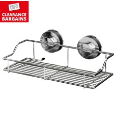 Gecko Large Wire Rack  Shower Caddy Vacuum Suction (Disc)