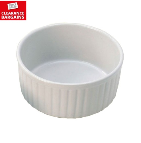 Ramekin Earthenware White (disc)