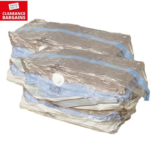Vacuum Storage Bags Gusseted - pack of 2 (Disc)