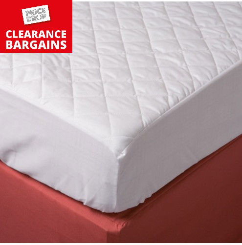 Moisture Resistant Quilted 'Peach Soft' Microfibre Cap Style Mattress Cover 75" X 51"   (190cm x 130cm) (Disc)