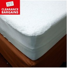 Cap Style Terry Towelling Waterproof Mattress Cover 72" X 27"   (183cm x 69cm) (Disc)