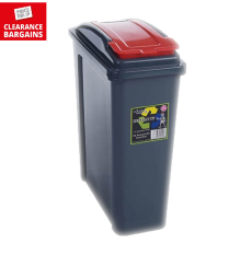 Internal Recycling Bin 25ltr Red Lid (Disc)