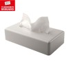 Tissue Box Cover Rectangle White (Disc)