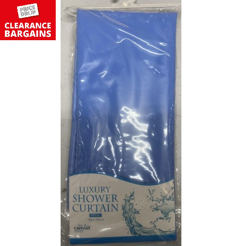 Shower Curtain Aqua (Disc)