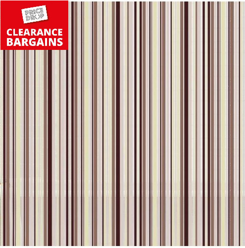 Peva Stripe Shower Curtain (Disc)