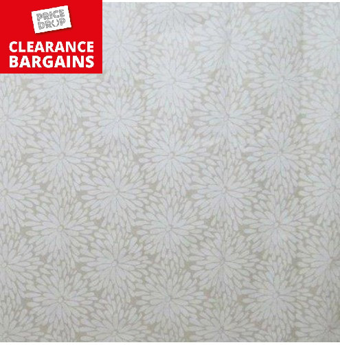 Petal Shower Curtain Cream (Disc)