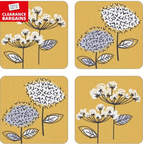 Coasters (Retro Meadow) Set of 4 (Disc)